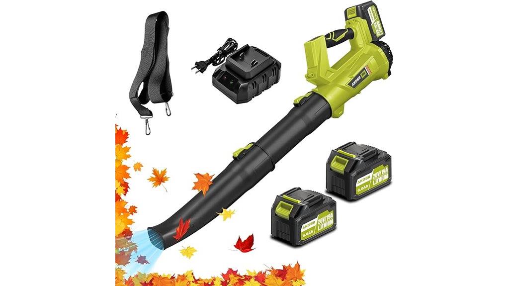 cordless leaf blower with batteries