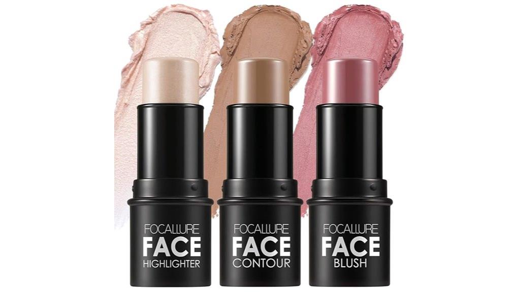 cream contour stick set