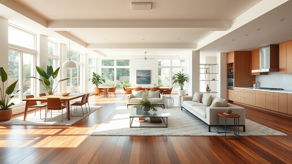create distinct open zones