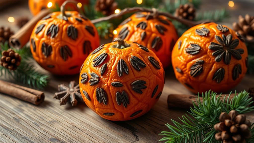 create fragrant citrus ornaments
