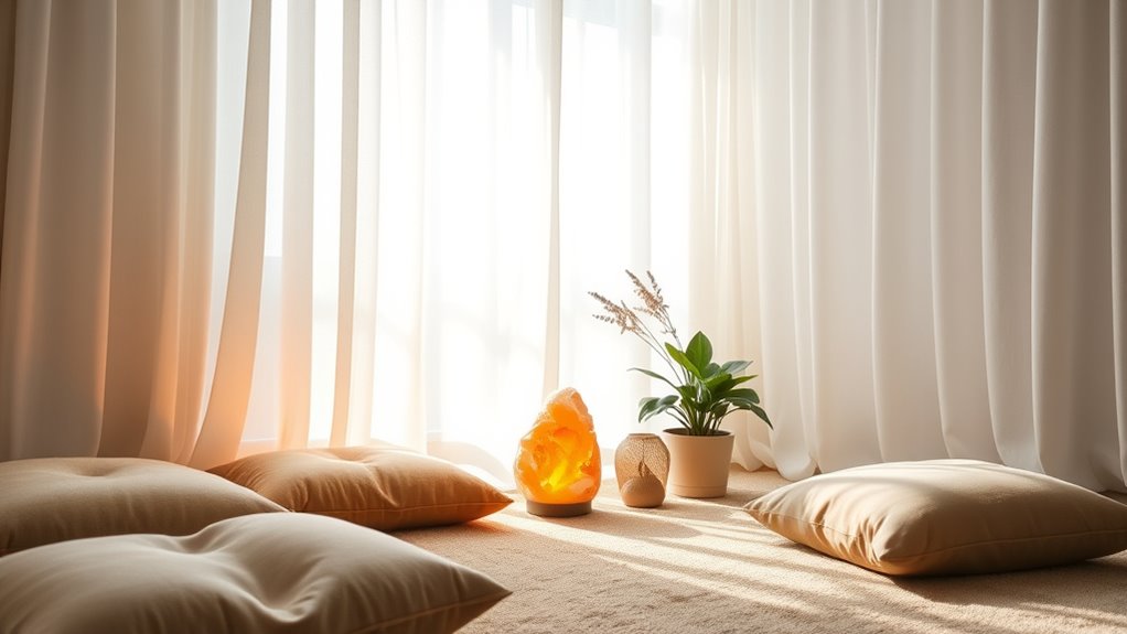 create relaxing atmosphere elements