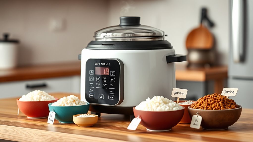 custom rice cooking modes