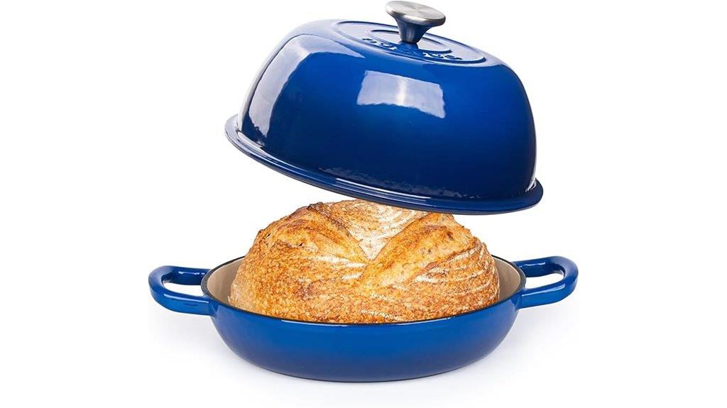 dark blue 6 quart dutch oven