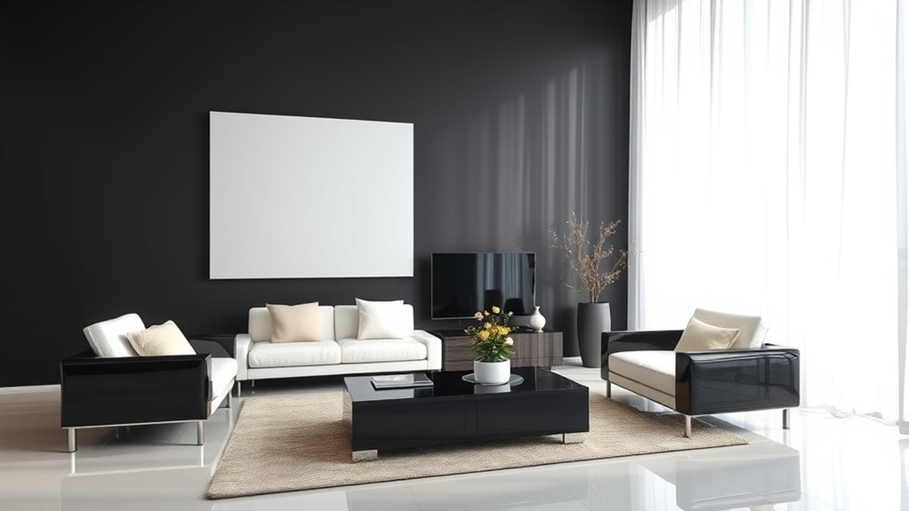 dark walls bright highlights