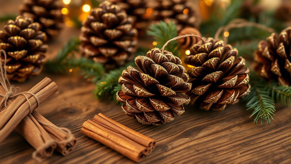 diy fragrant pine cone decorations