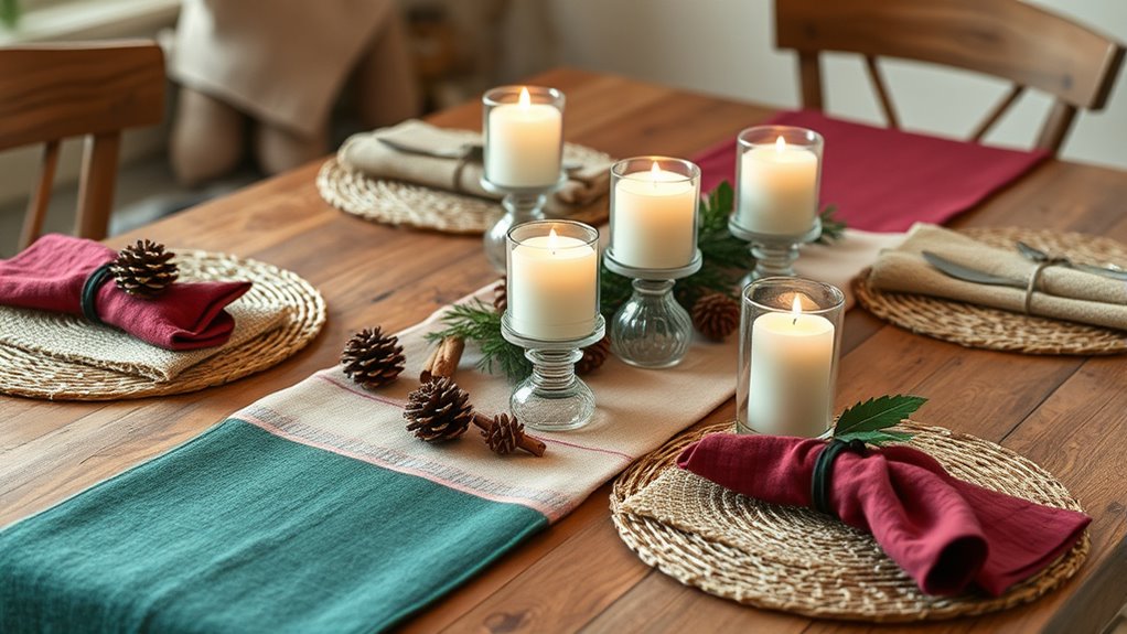diy winter tablescape decor
