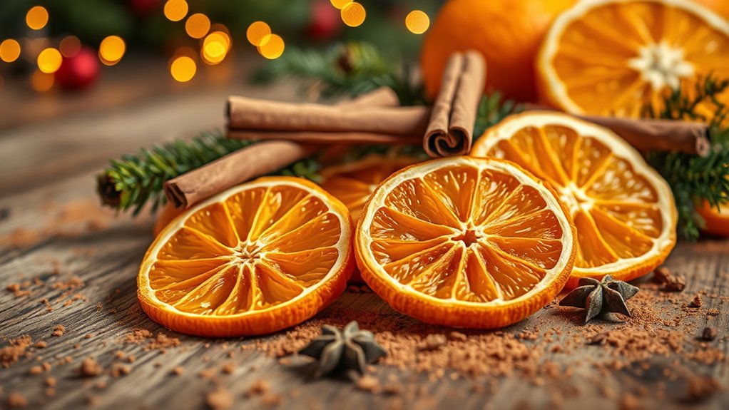 dried citrus for holiday aroma