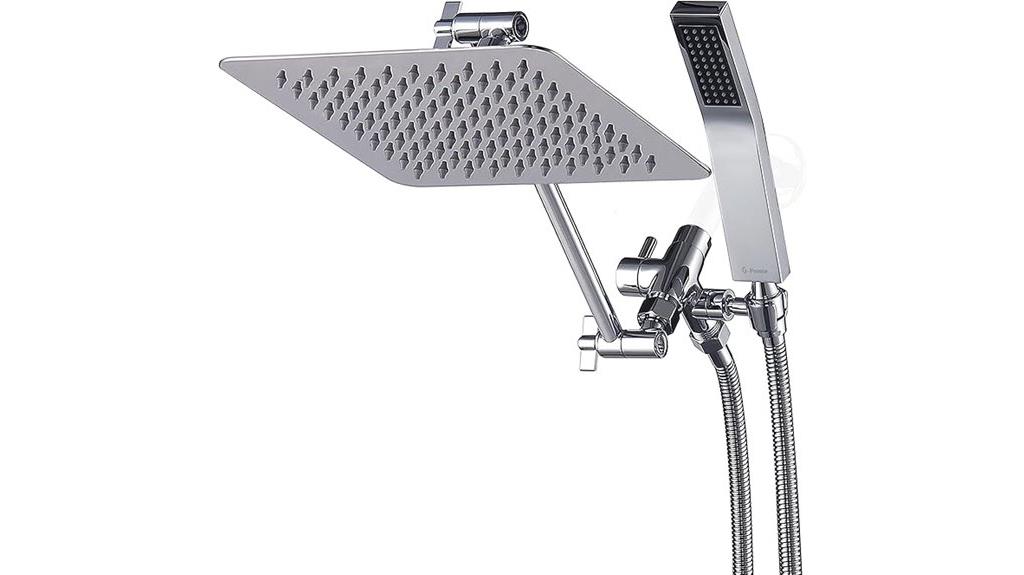dual metal shower head