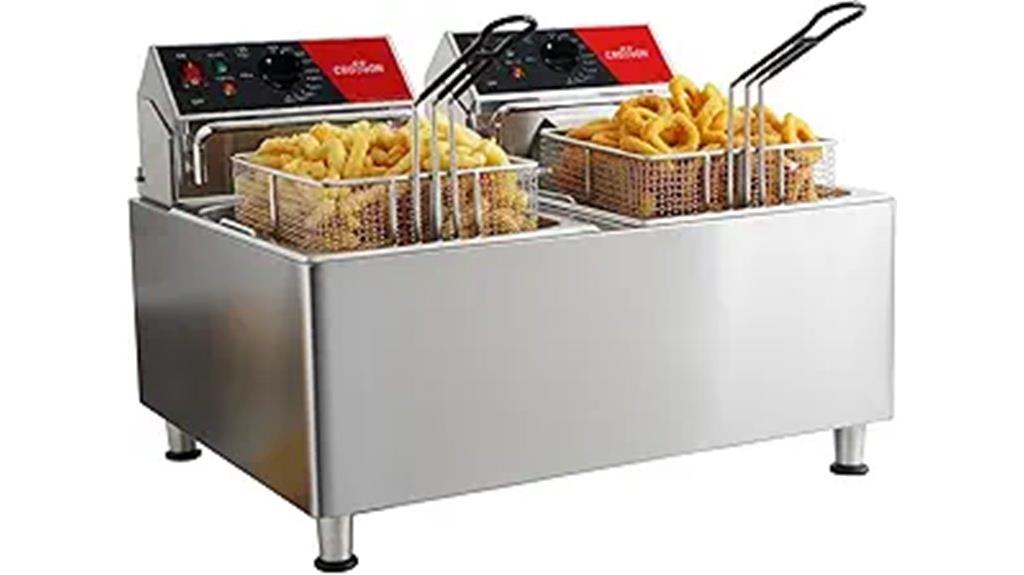 dual tank commercial fryer