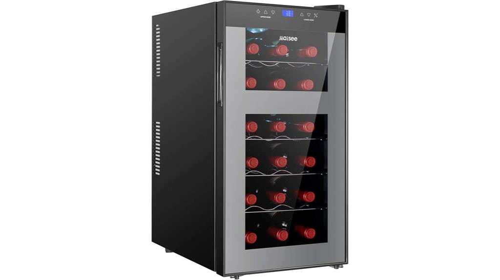 dual zone wine cooler