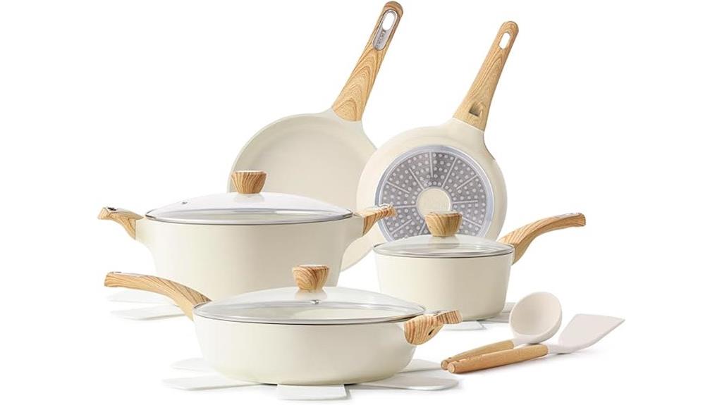 durable ceramic cookware set