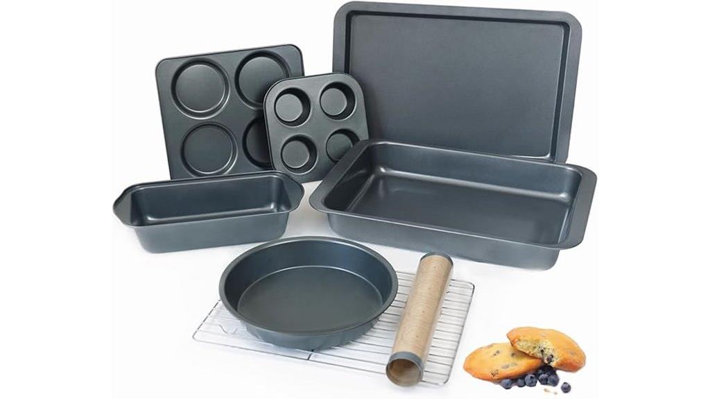 eight piece nonstick bakeware
