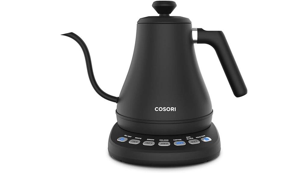 electric kettle with presets