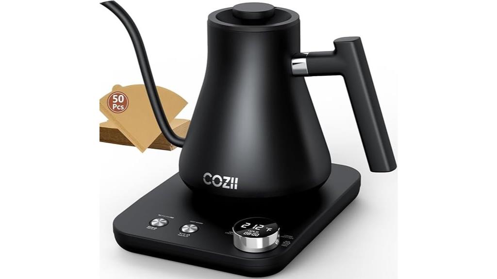 electric kettle with presets