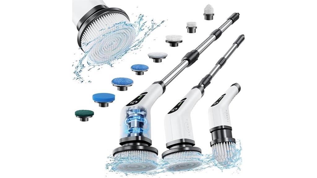 electric scrubber with brushes
