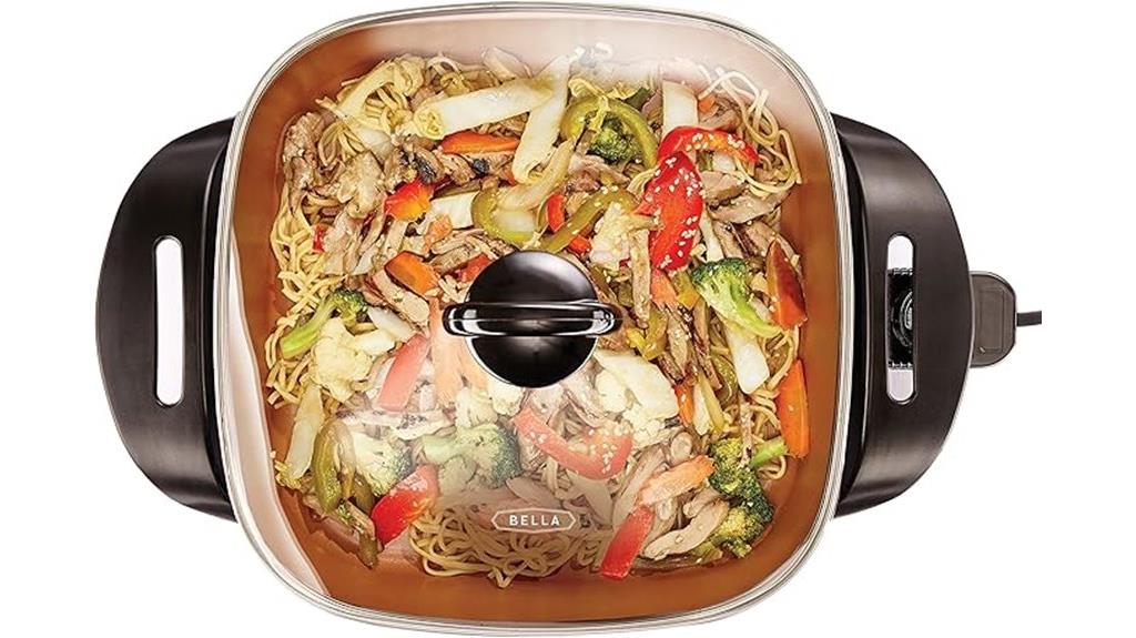 electric skillet and frying pan