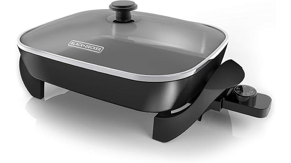 electric skillet with temperature control