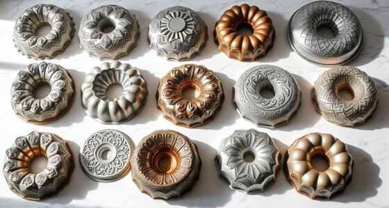 elegant ornate baking molds