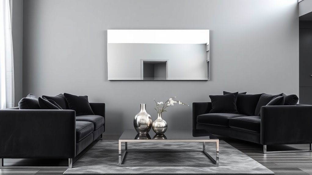 enhance with reflective surfaces