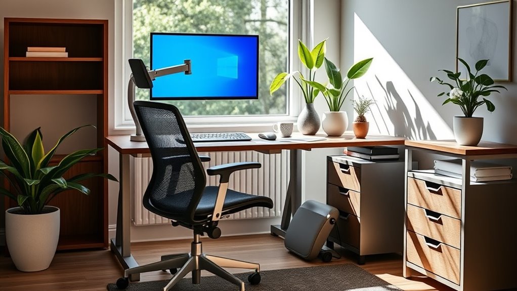 ergonomic home office setup