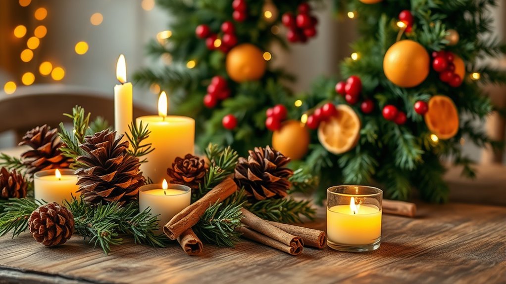 festive decor enhances fragrance