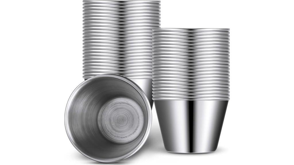 forty eight 2 5oz metal ramekins