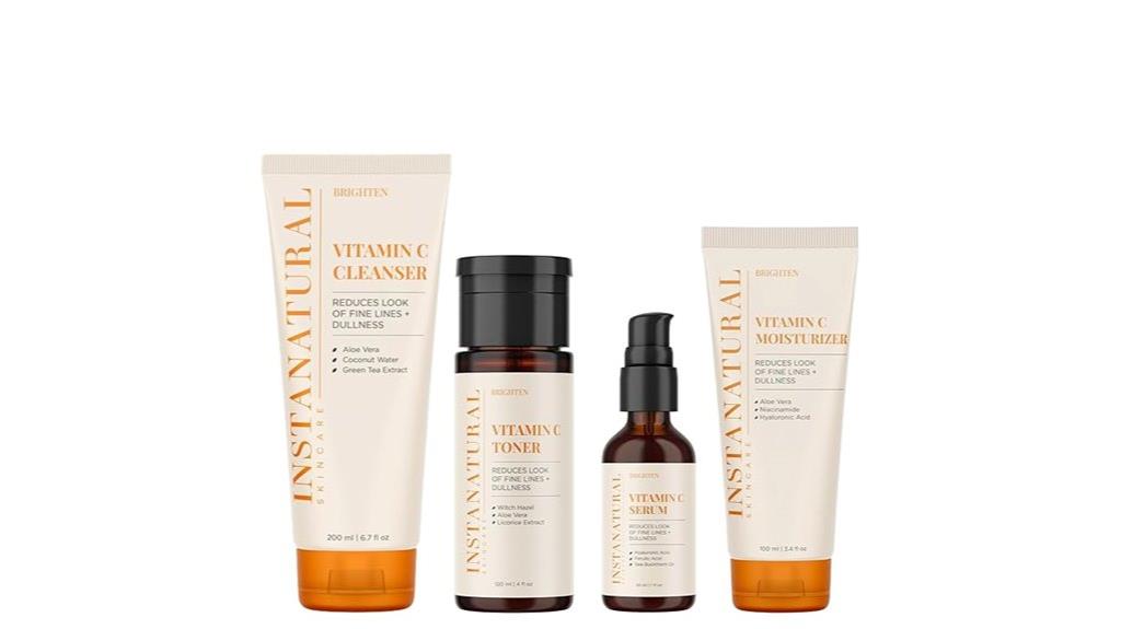 four step vitamin c skincare routine