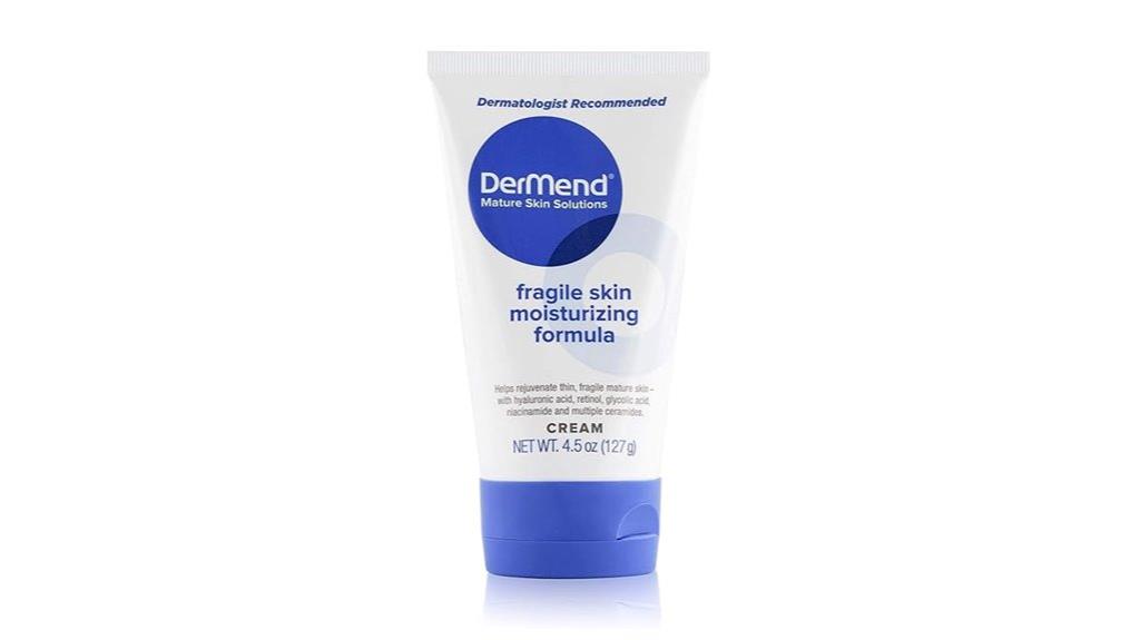 fragile skin moisturizer tube