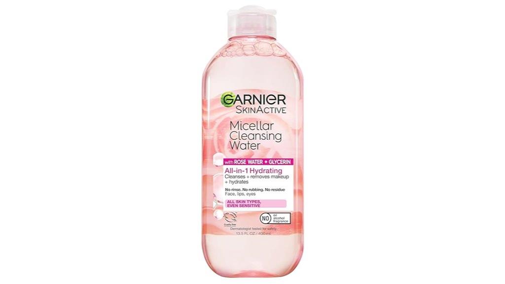garnier rose water cleanser