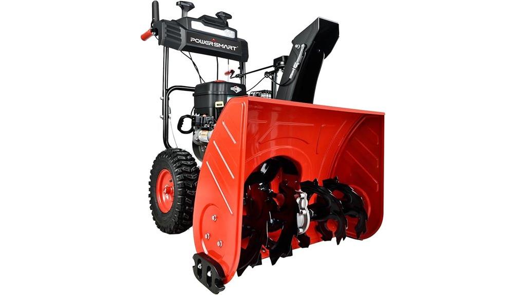 gas powered snow blower
