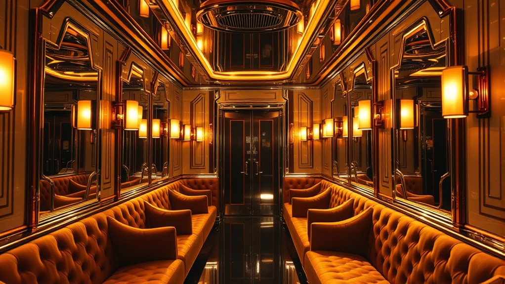 glamorous lighting mirror accents