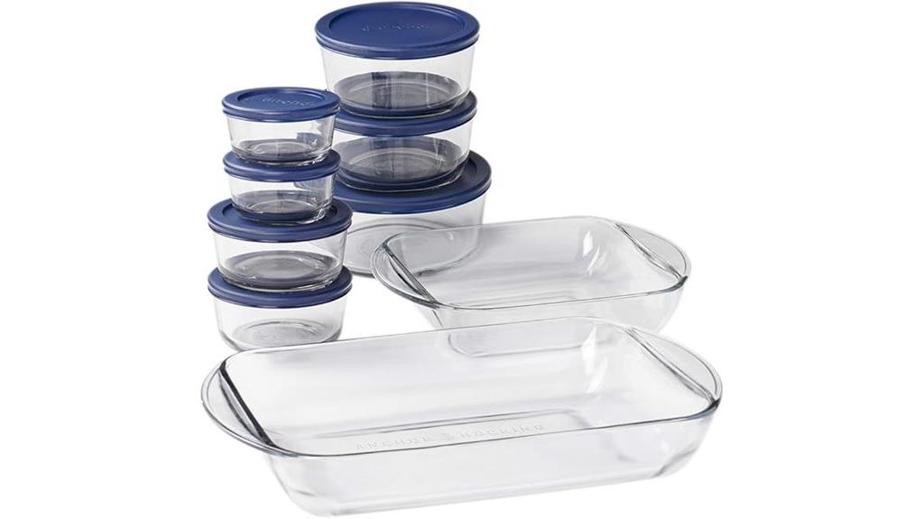glass bakeware storage set