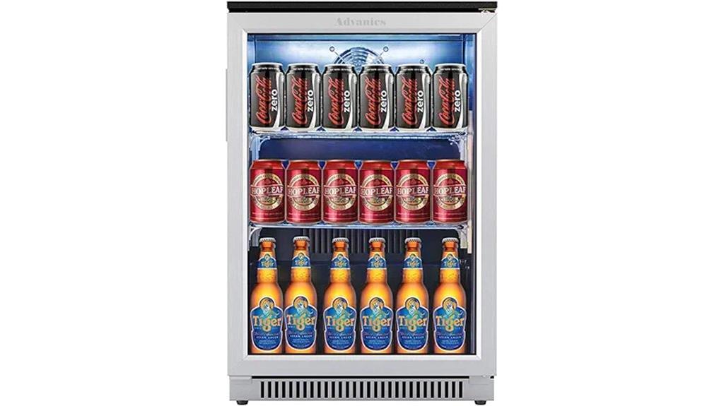glass door beverage cooler