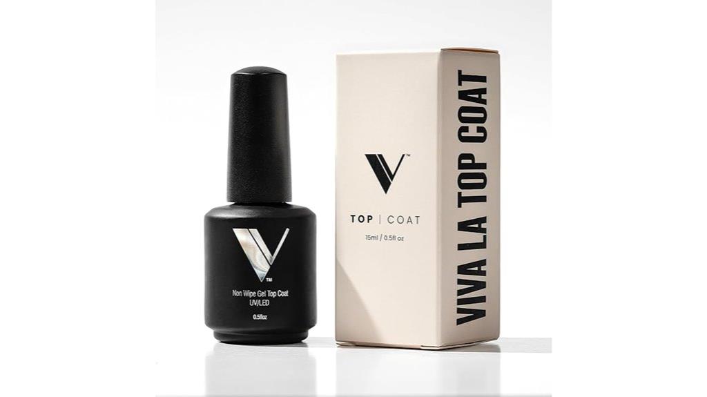 glossy gel nail topcoat