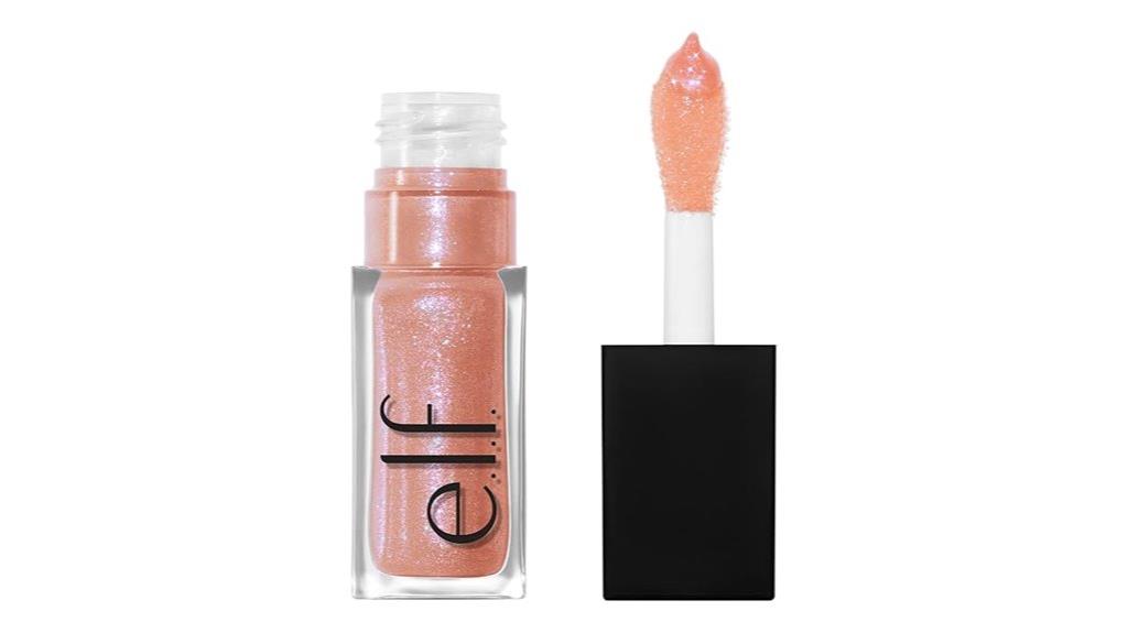 glossy minty lip oil