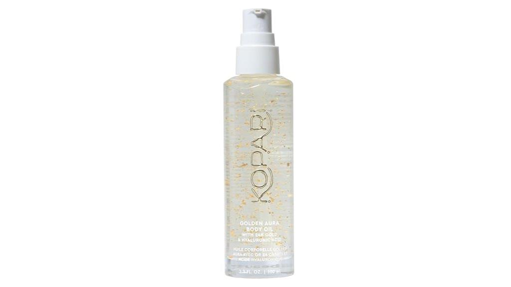 gold infused hydrating body oil