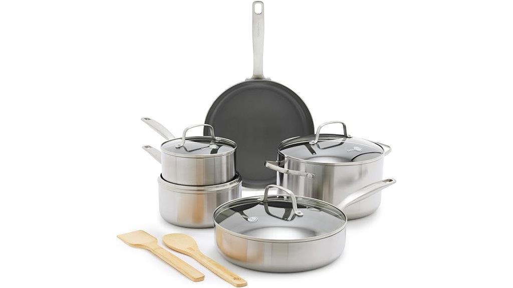 greenpan stainless steel cookware