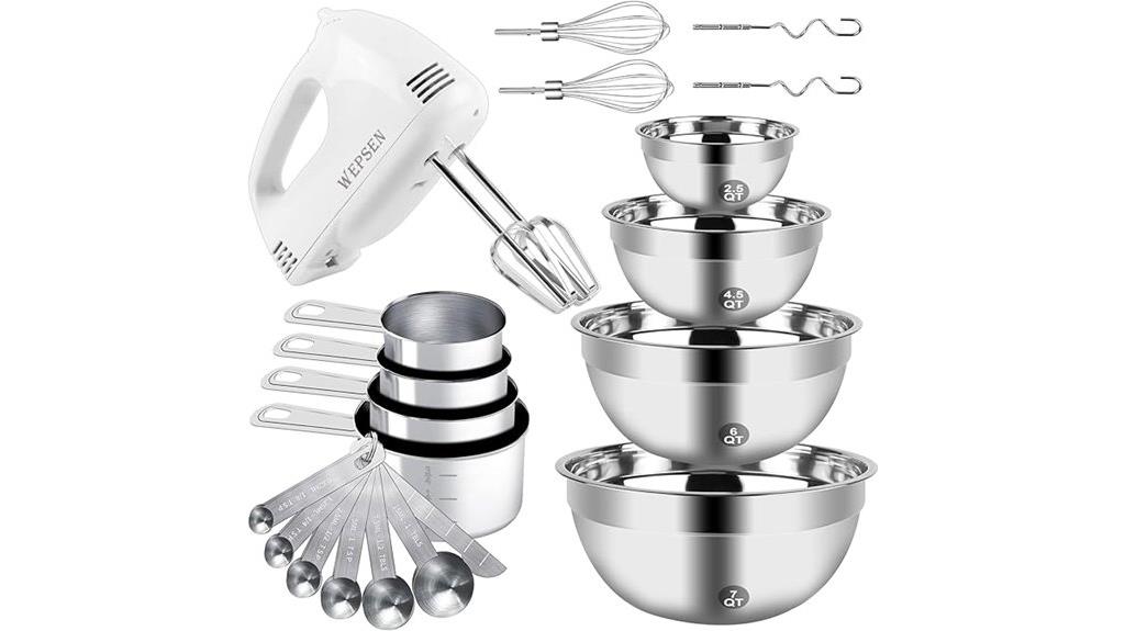 hand mixer with bowls