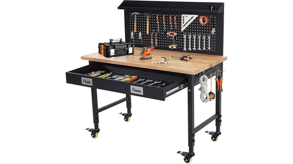 heavy duty workbench with power