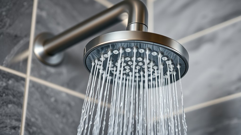 high pressure shower features