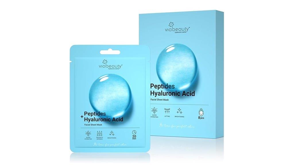hyaluronic peptide face masks
