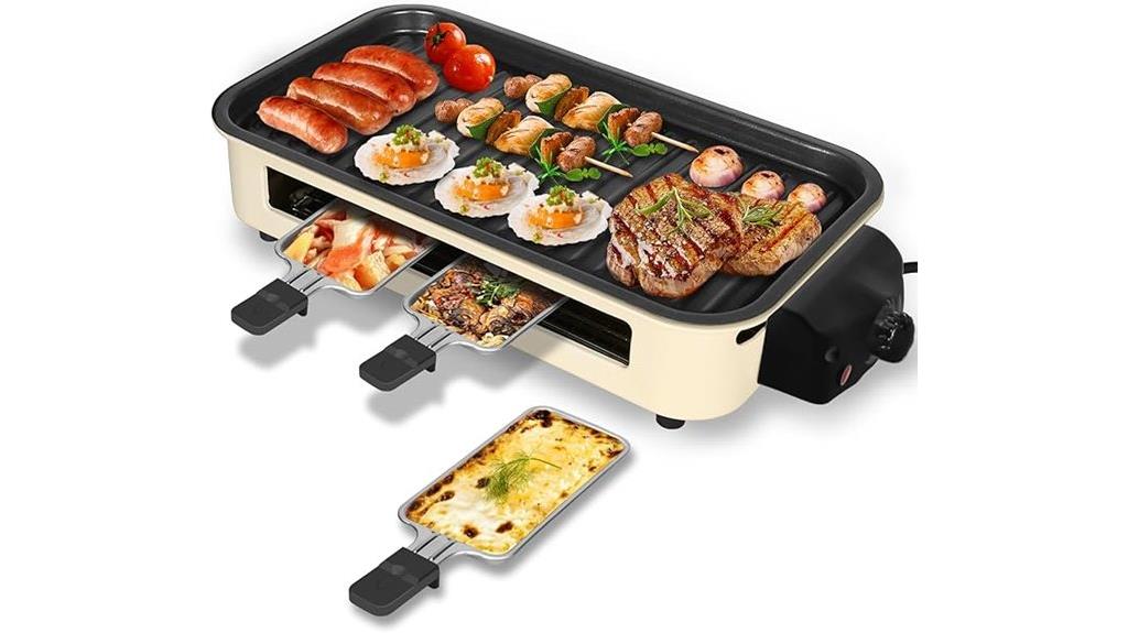 indoor smokeless grill with cheese