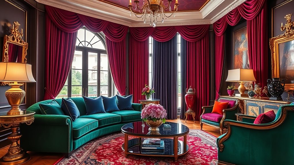 jewel tones enrich interior spaces