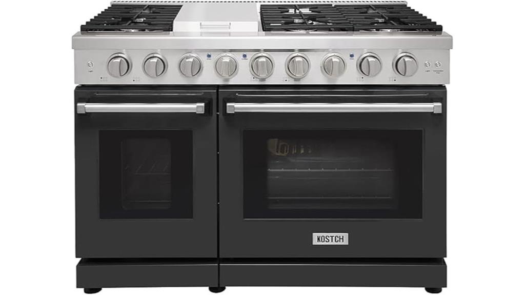 large 48 inch gas range