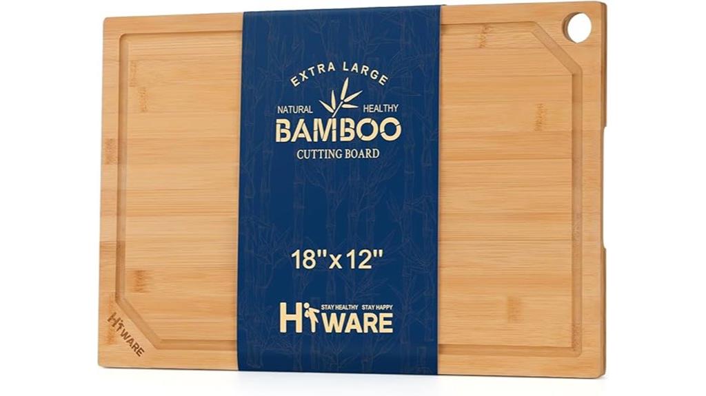 large bamboo kitchen board