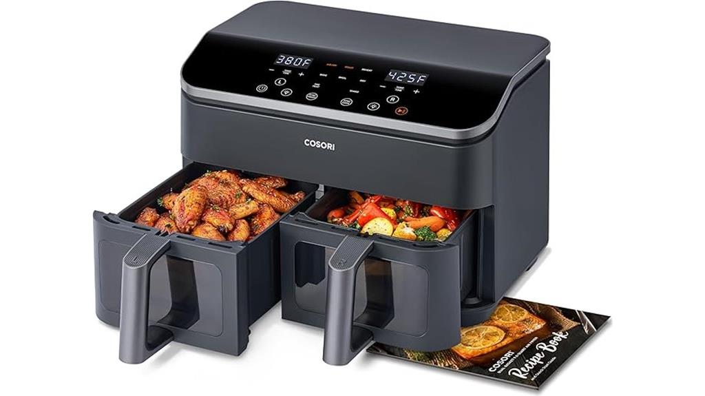 large capacity dual fryer