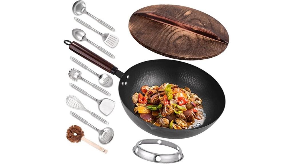 large carbon steel wok