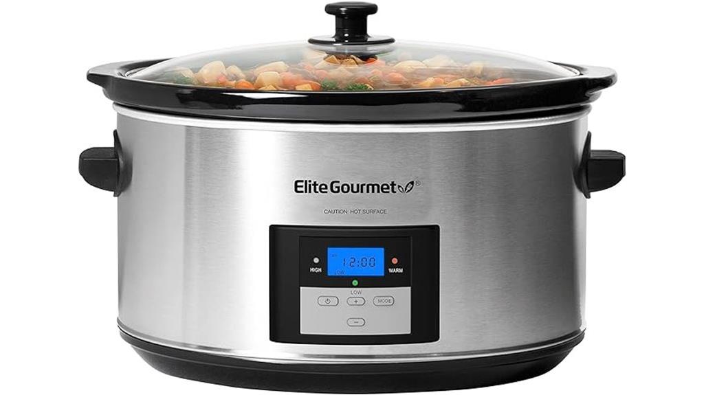 large digital slow cooker