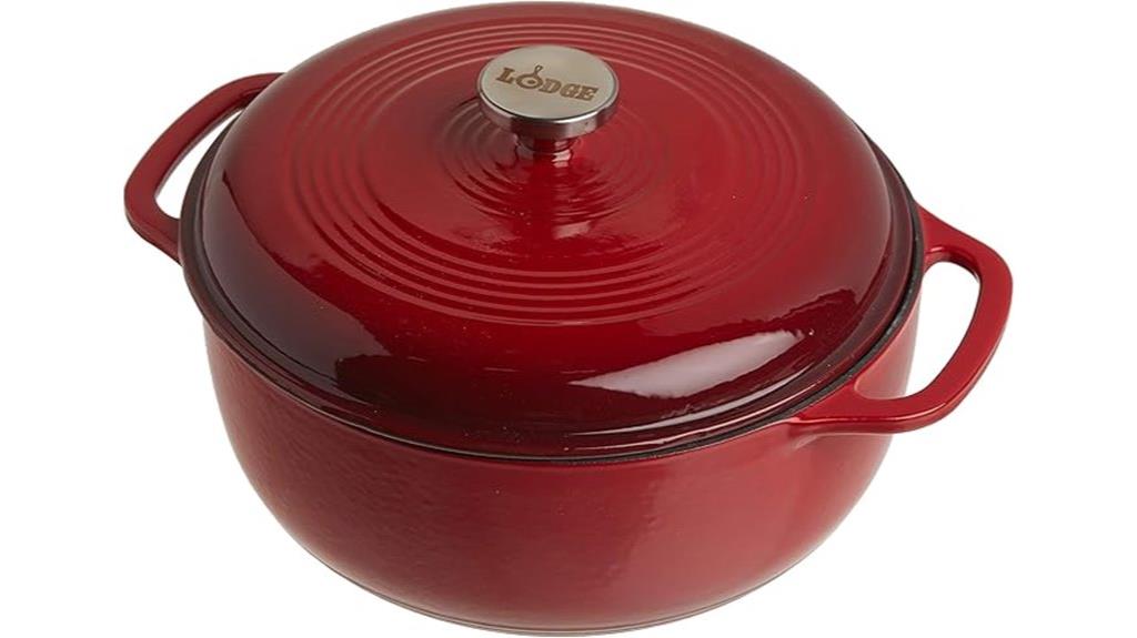 large enameled cast iron dutch oven
