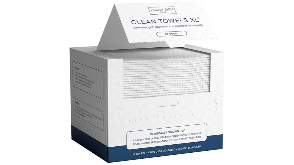 large pack of facial towels